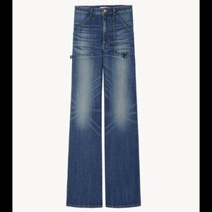 Nili Lotan Quentin high-rise stretch straight leg jeans classic wash 31